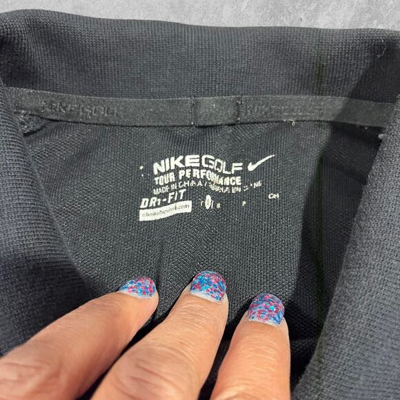 Nike Pro Golf Logo Tour Performance Polo Short Sleeve Slim Cut Shirt DriFit - Picture 3 of 7